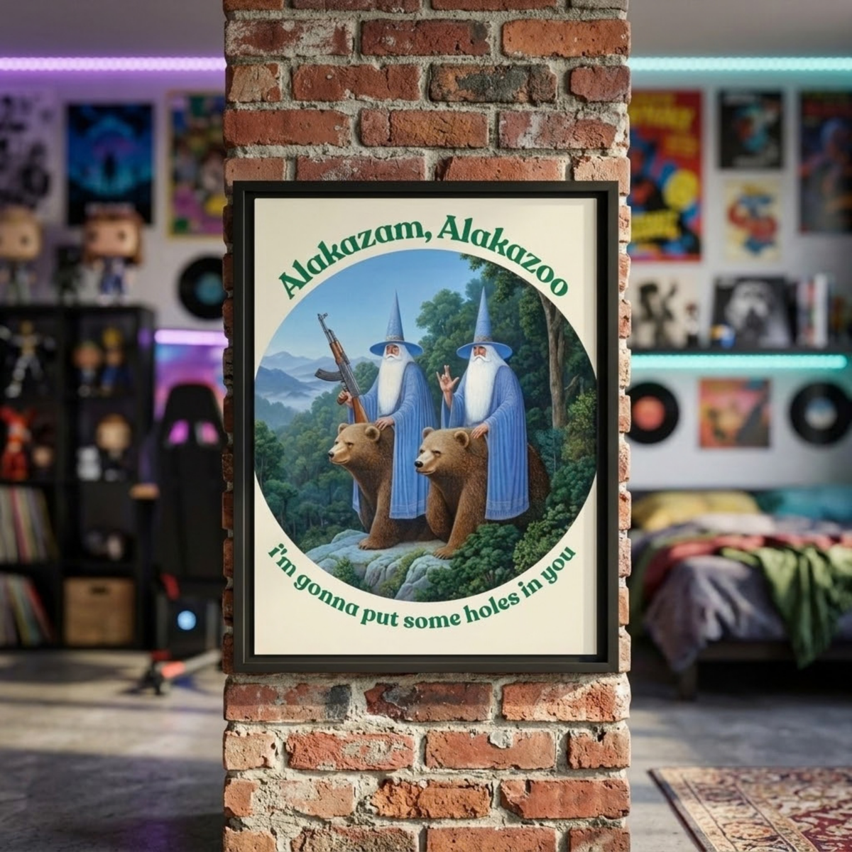 Alakazam | Framed canvas